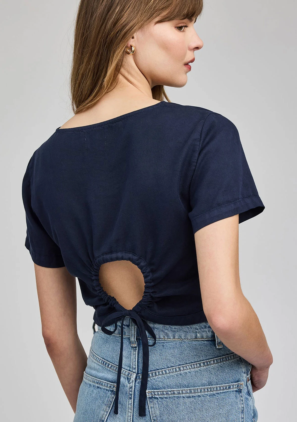 Allesandra Blouse Washed Navy - Image 2