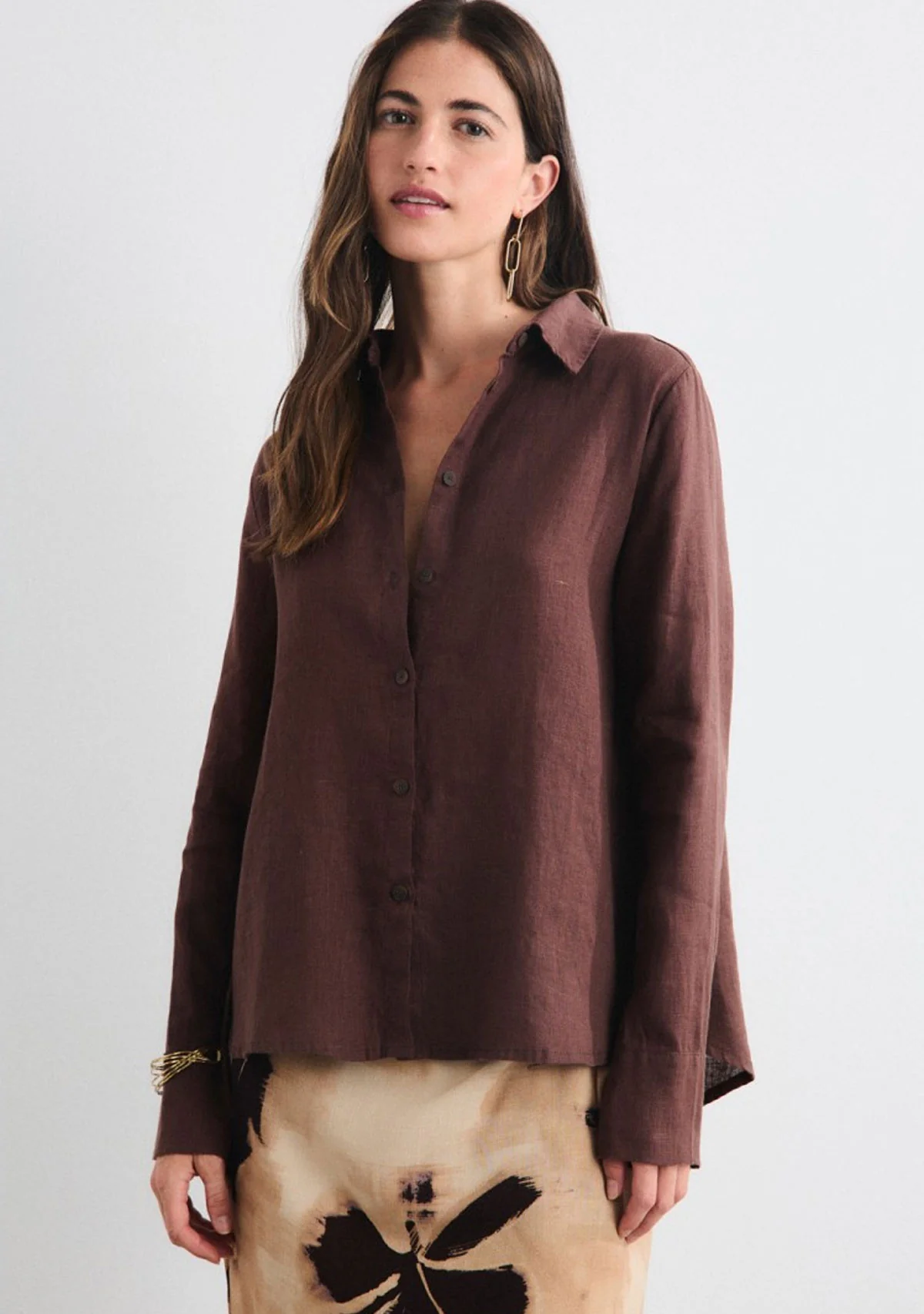 Aurora Blouse Brown - Image 2