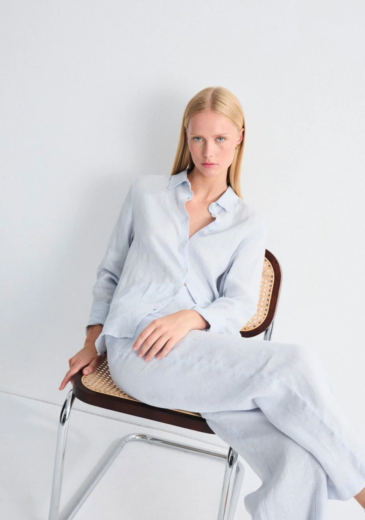 Aurora Blouse Sky - Image 3