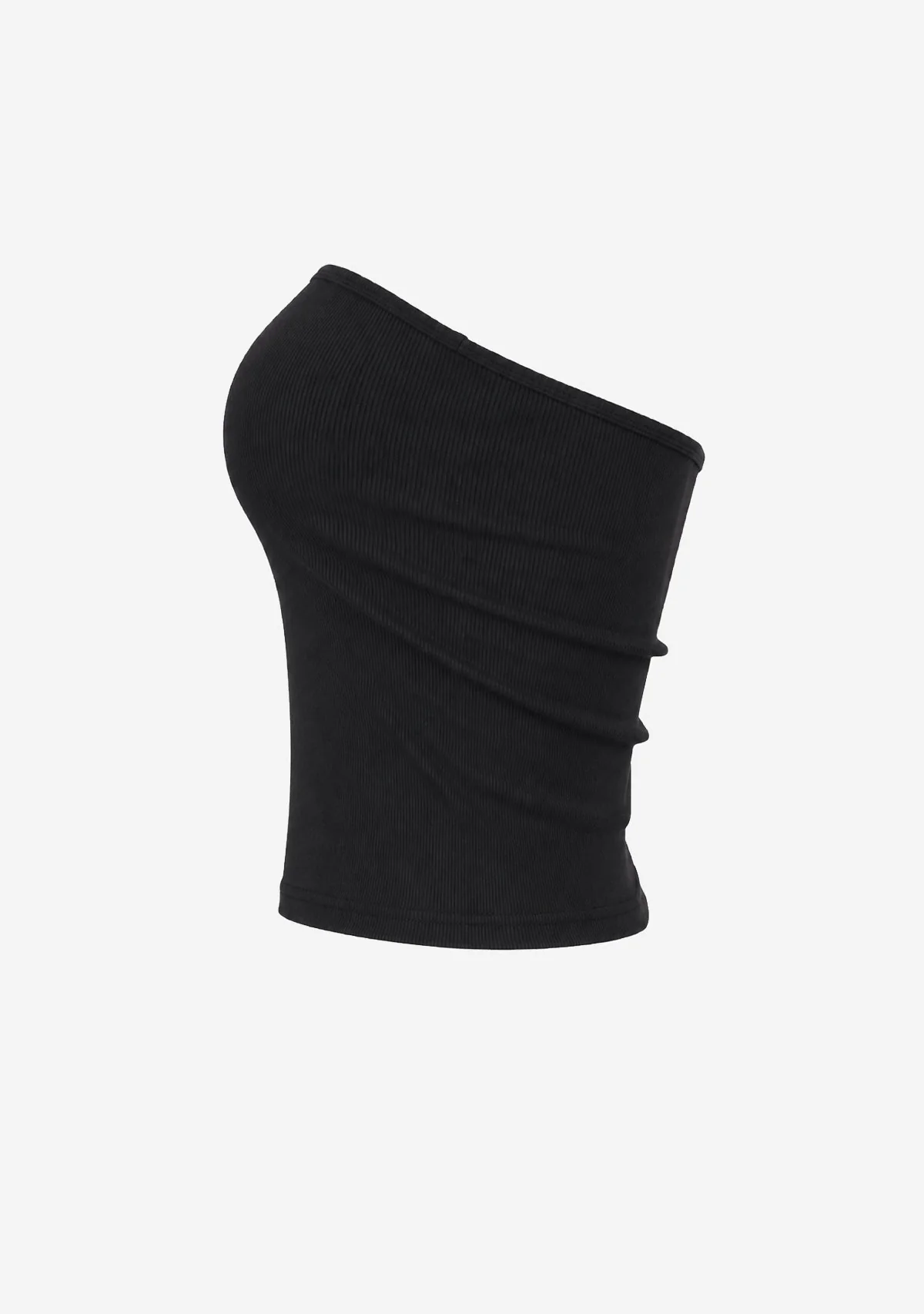 Basic Ribbed Tank Black - Image 2