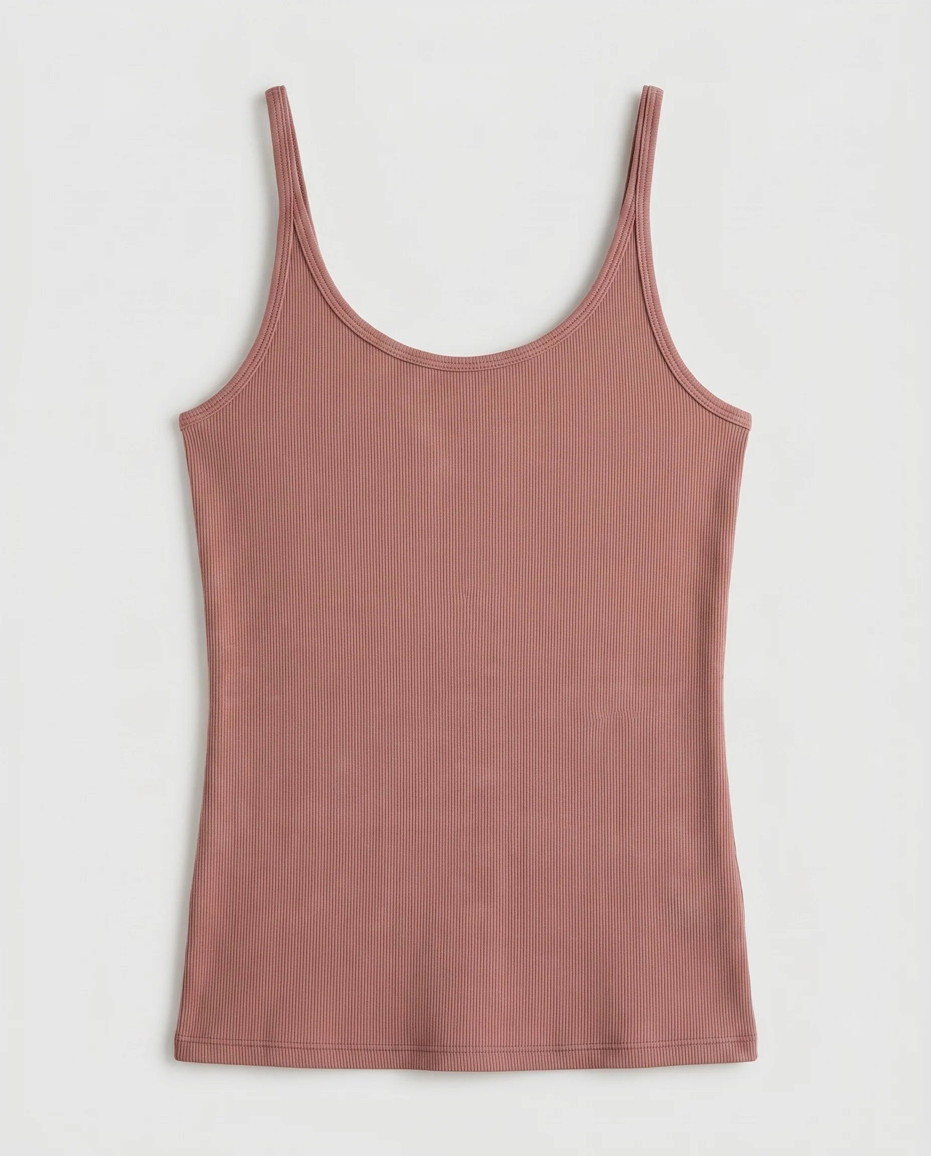 Basic Ribbed Tank Coffe Coffee - Image 5