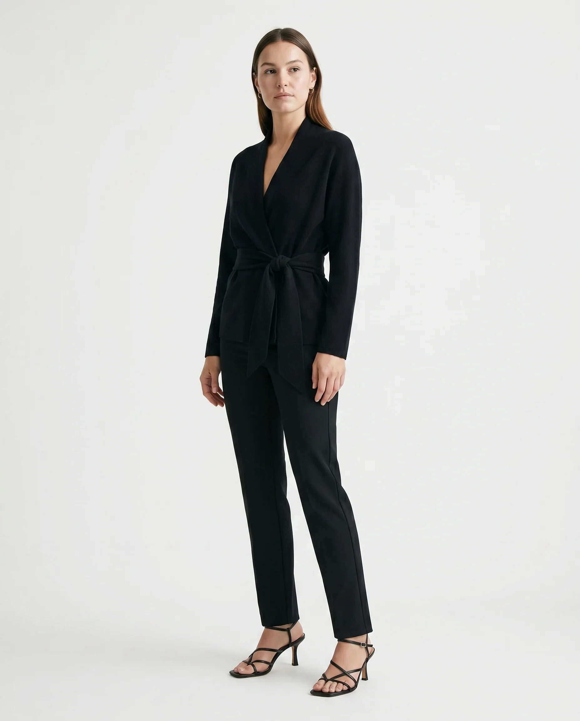 Black  Draped Top Black
