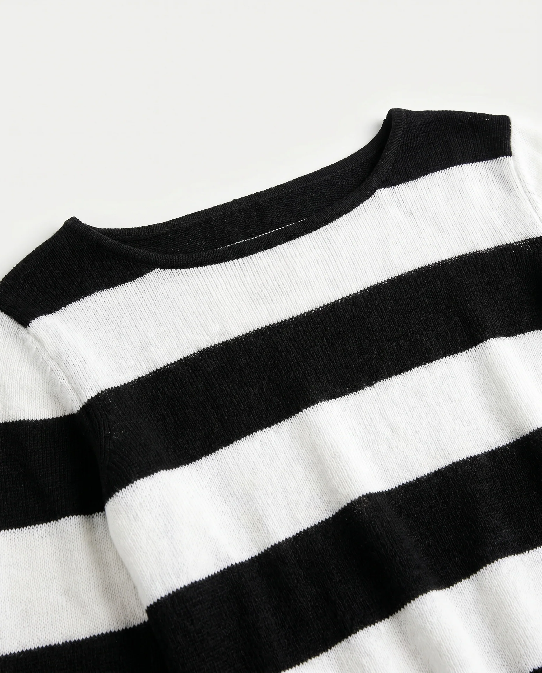 Black Stripes Knit Sweater Black/White Stripes - Image 5