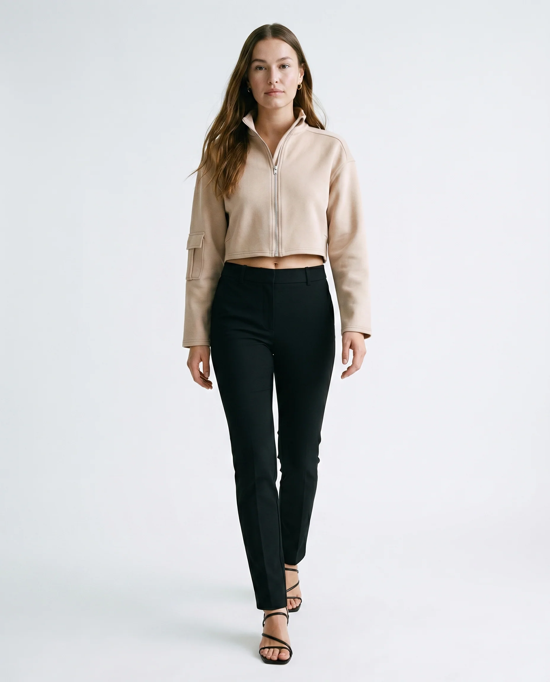 Bomber Jacket Beige - Image 2