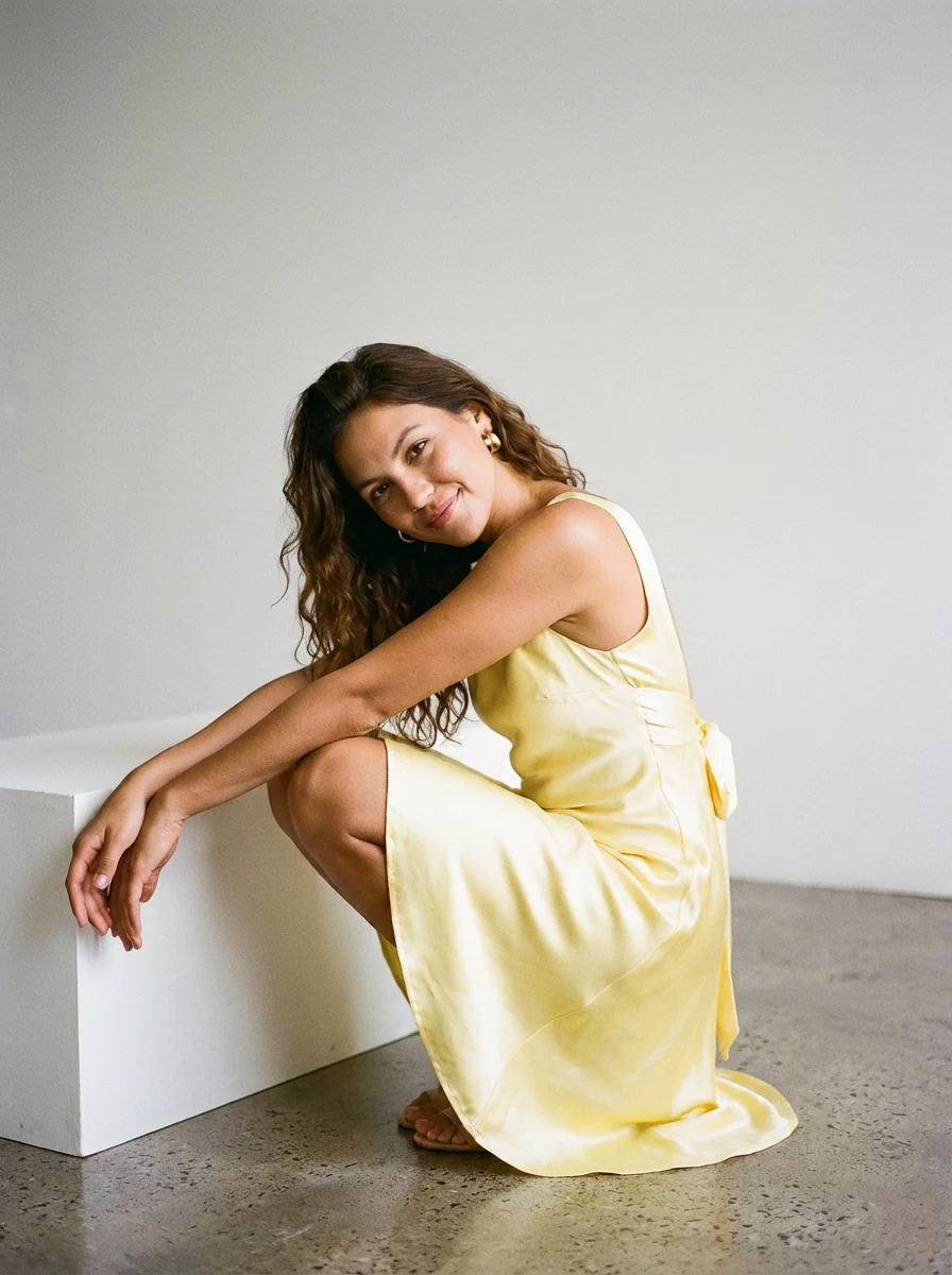 Buttercup Mini Dress Lemon - Image 4