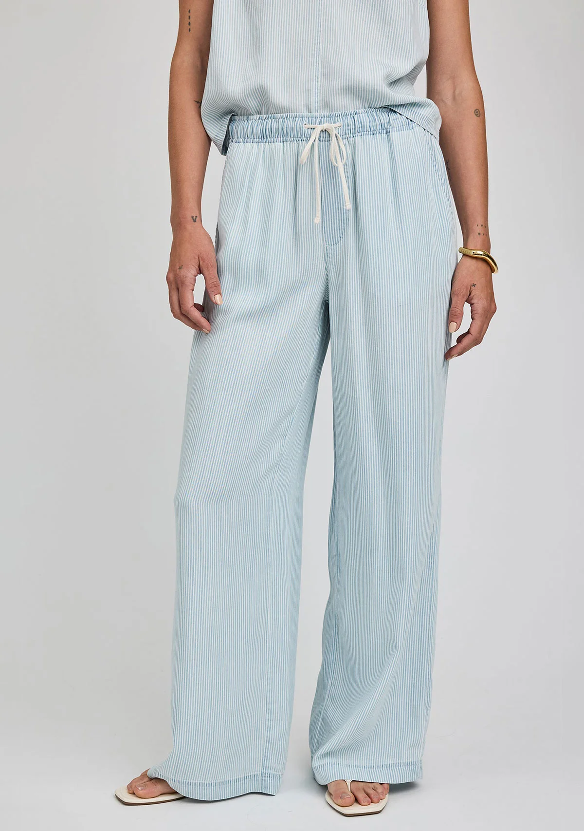 Camille Pant Blue Stripe - Image 2