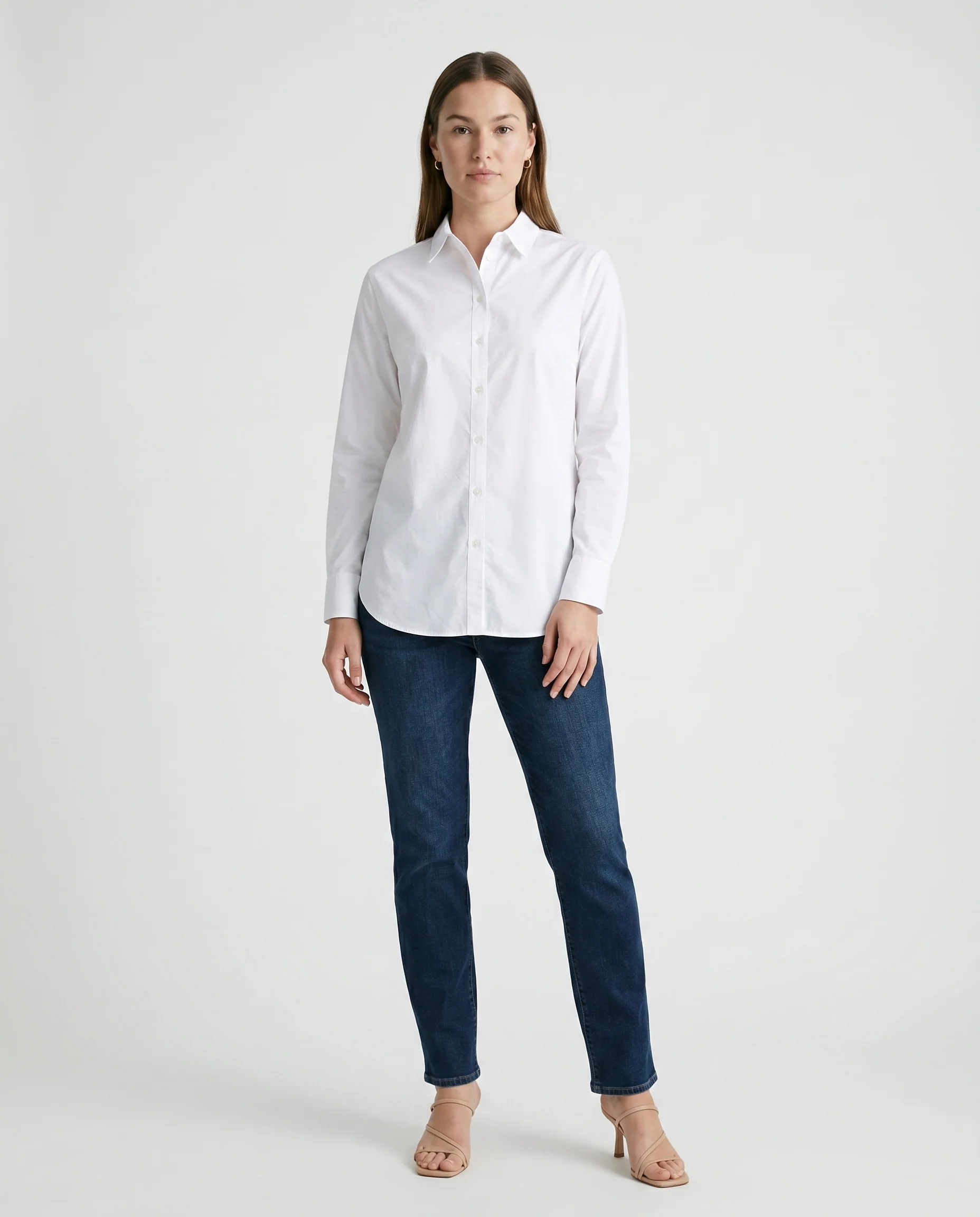 Classic Button-Down Shirt White
