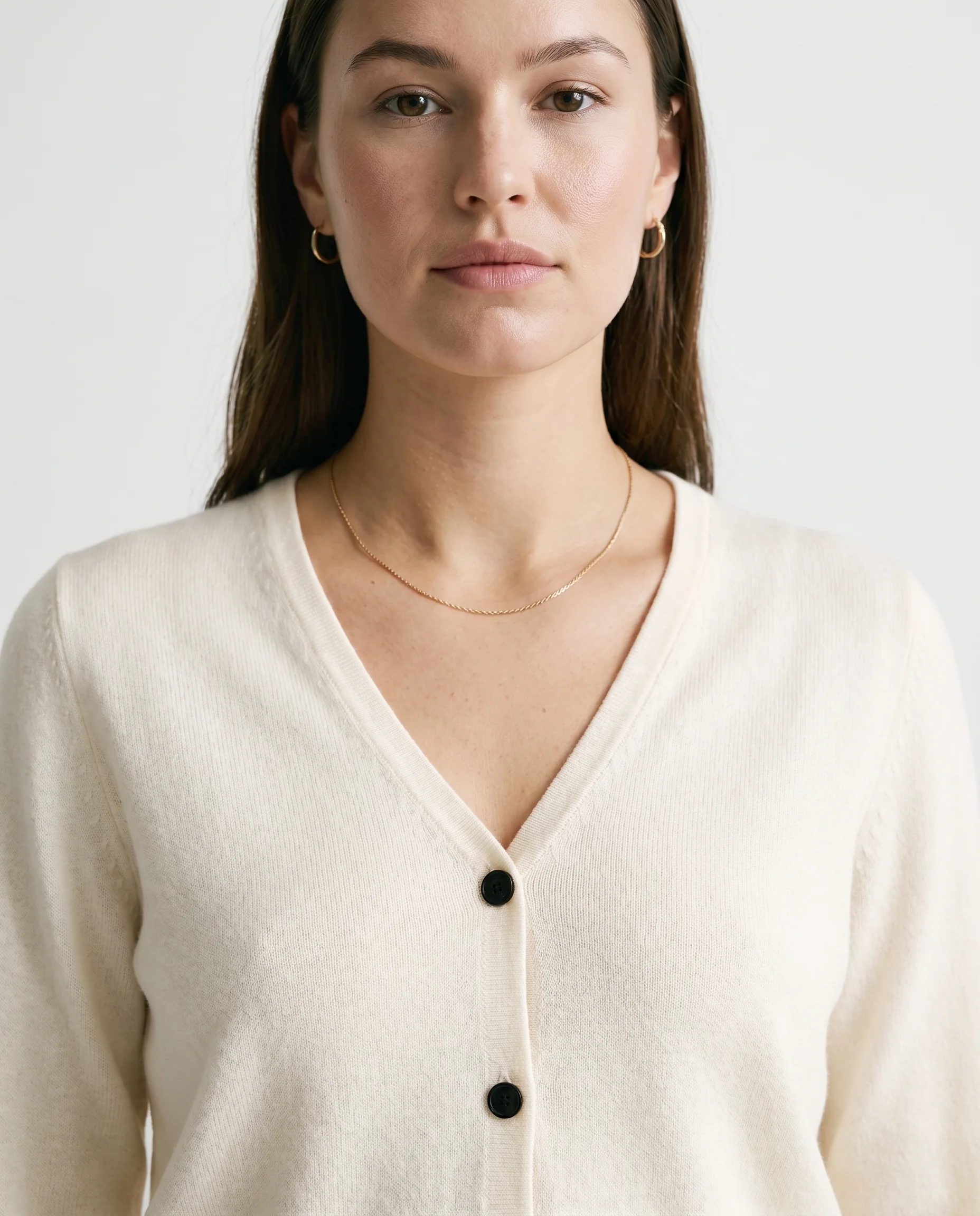 Classic White Cardigan White - Image 4