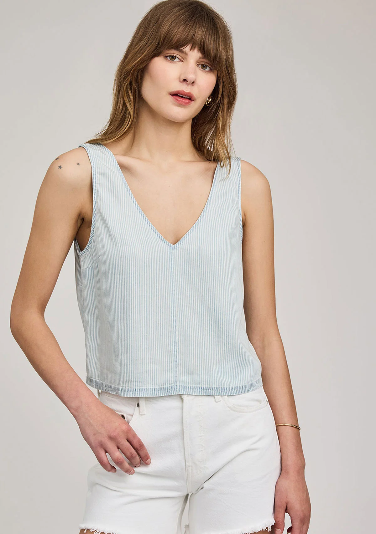 Colette Blouse Blue Stripe - Image 2