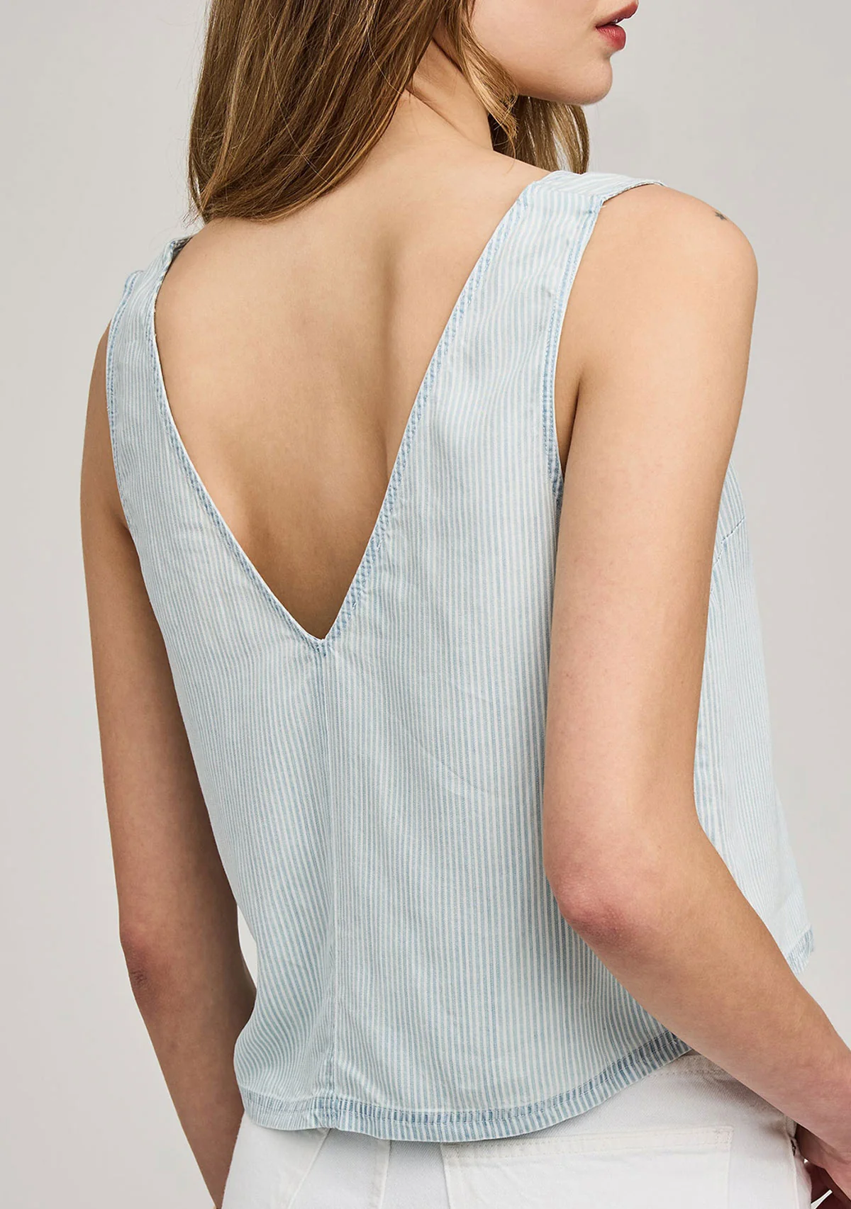 Colette Blouse Blue Stripe - Image 3