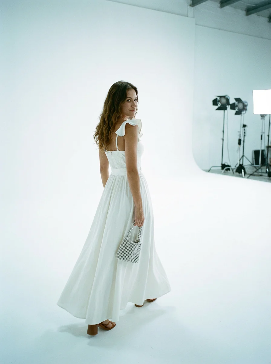 Corset Flutter Dress - Image 2
