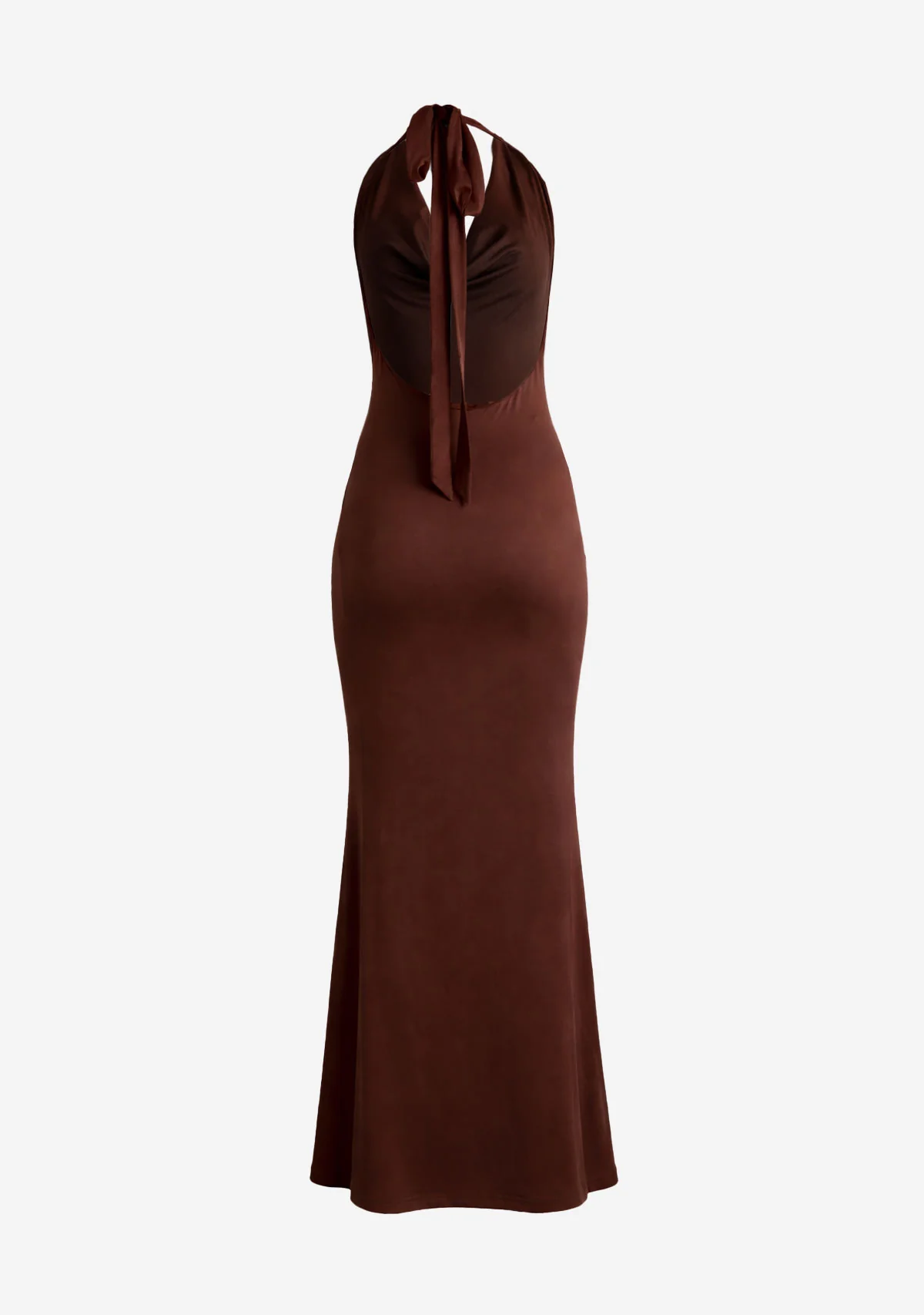 Cowl Neck Maxi Dress Coffee/Brown - Image 5