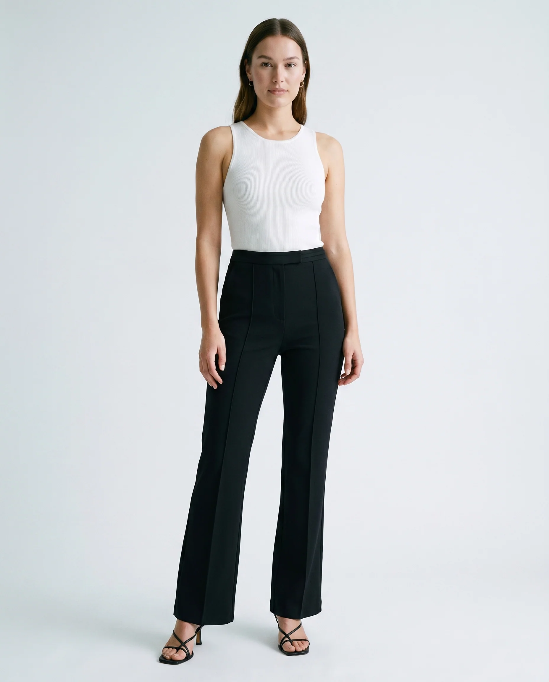 Cropped Flare Dress Pants - Image 2