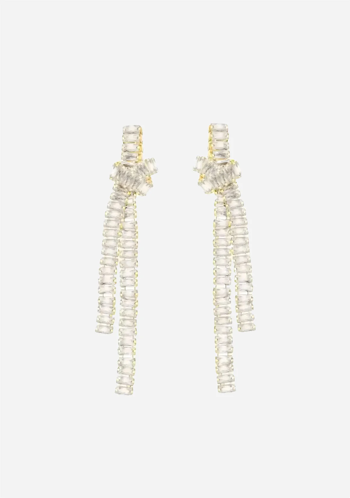Cz Knot Statement Earring