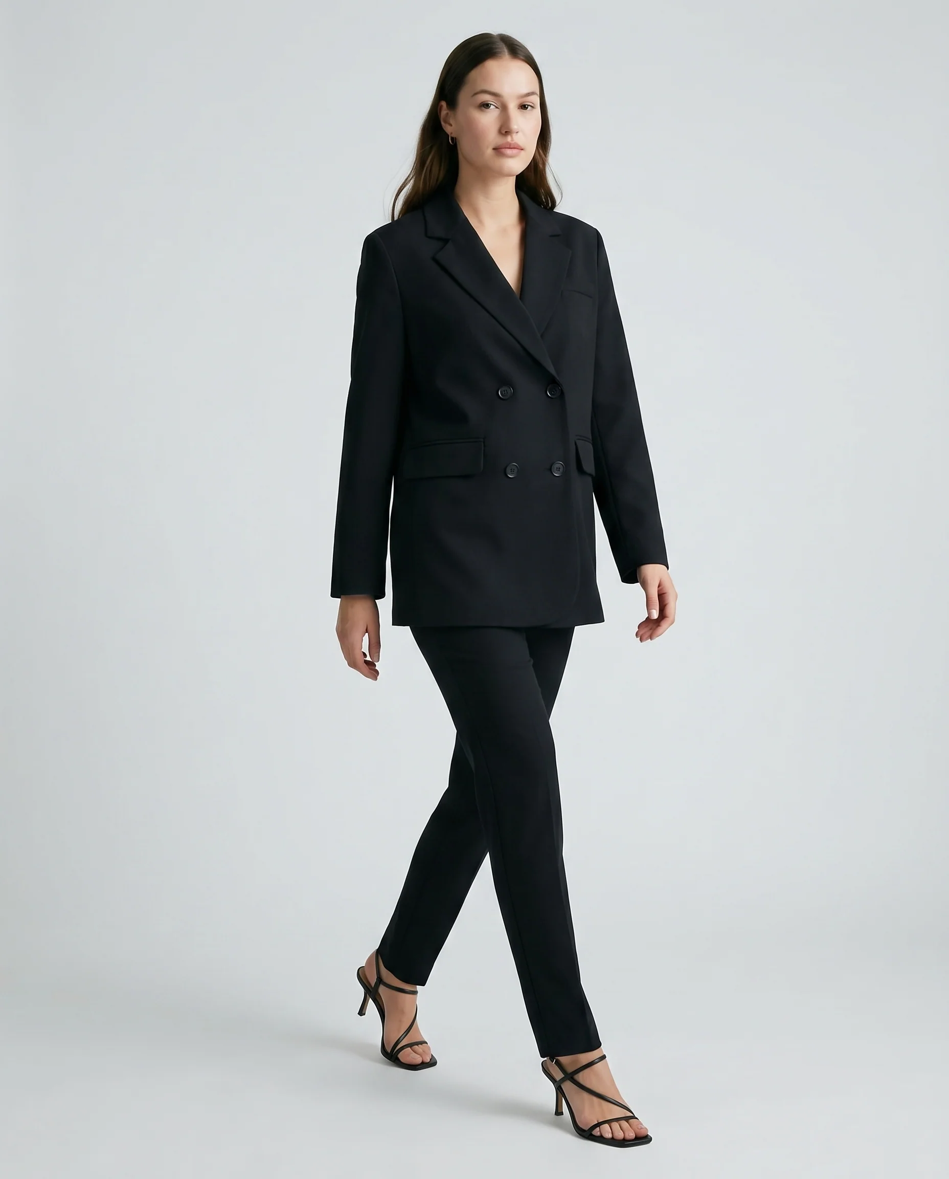 Double Breasted Blazer Black - Image 2