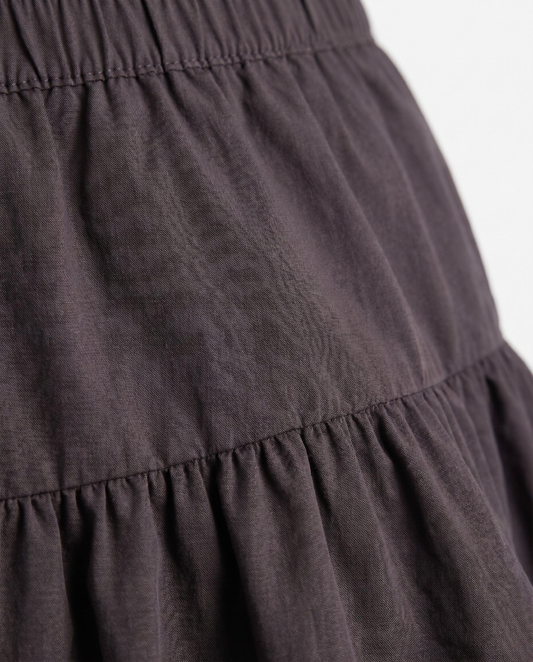 Drawstring Detail Mini Skirt Black - Image 6