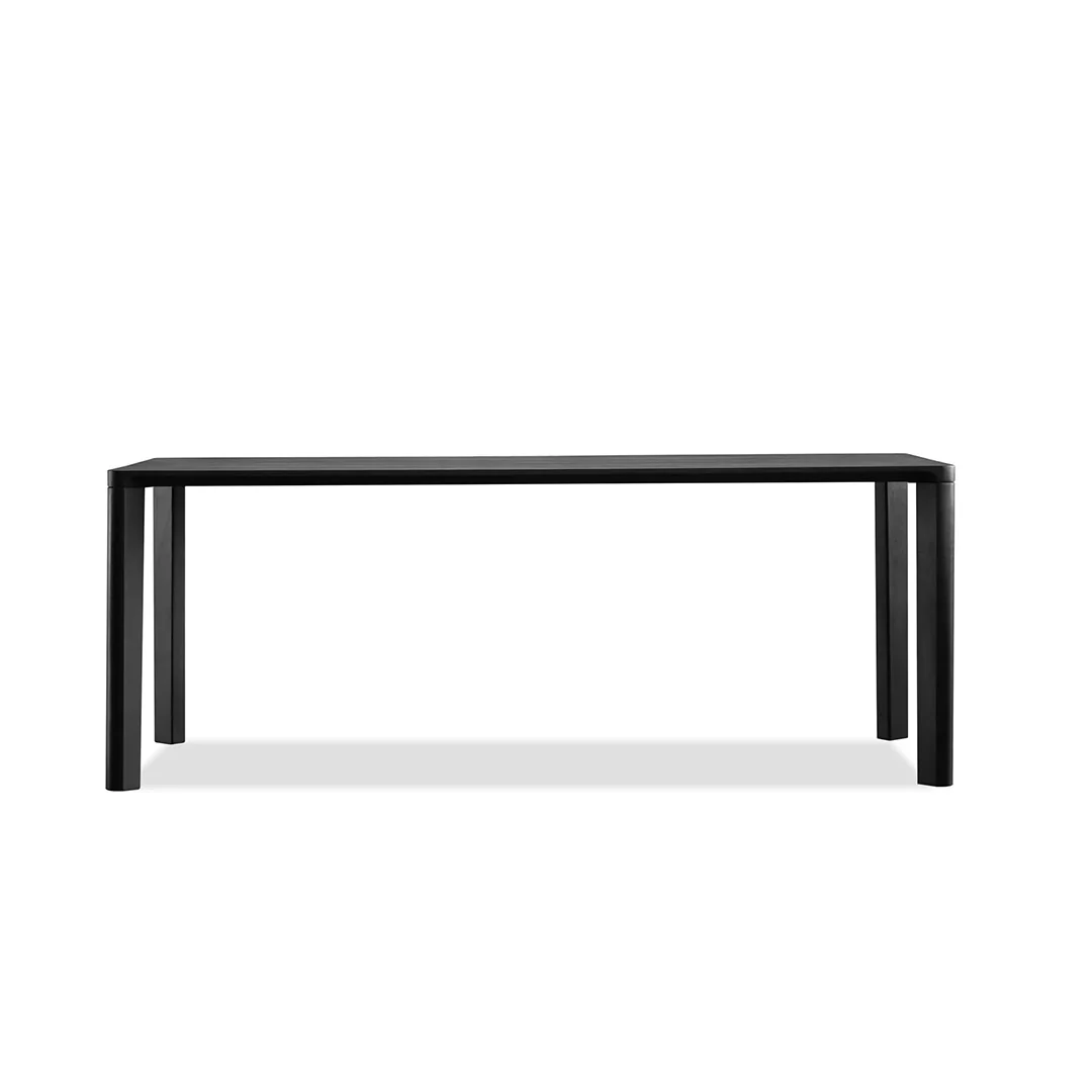 PLANK Dining Table  Black Soot  Teak, - Image 2