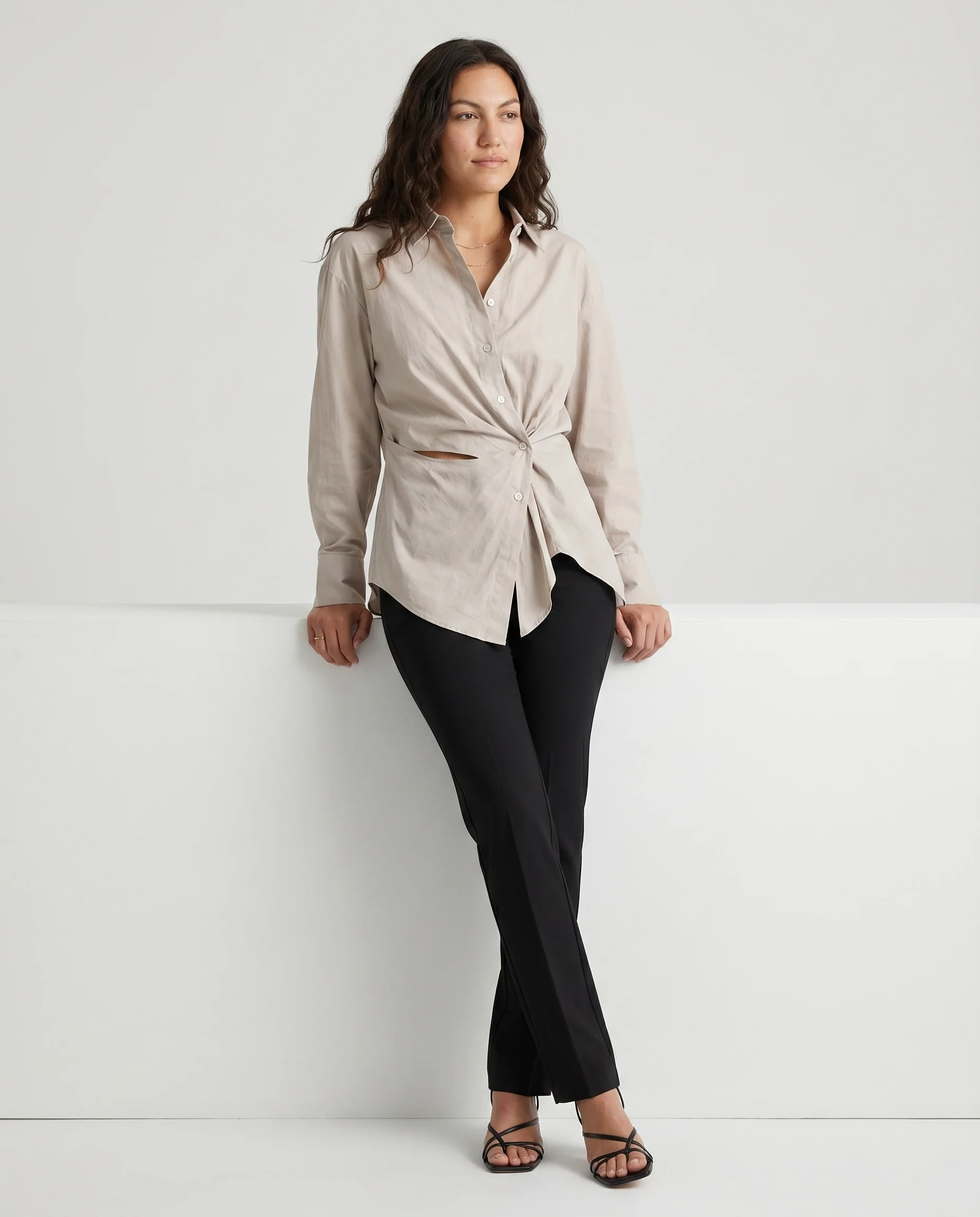 Effortless Button-Up Shirt Green