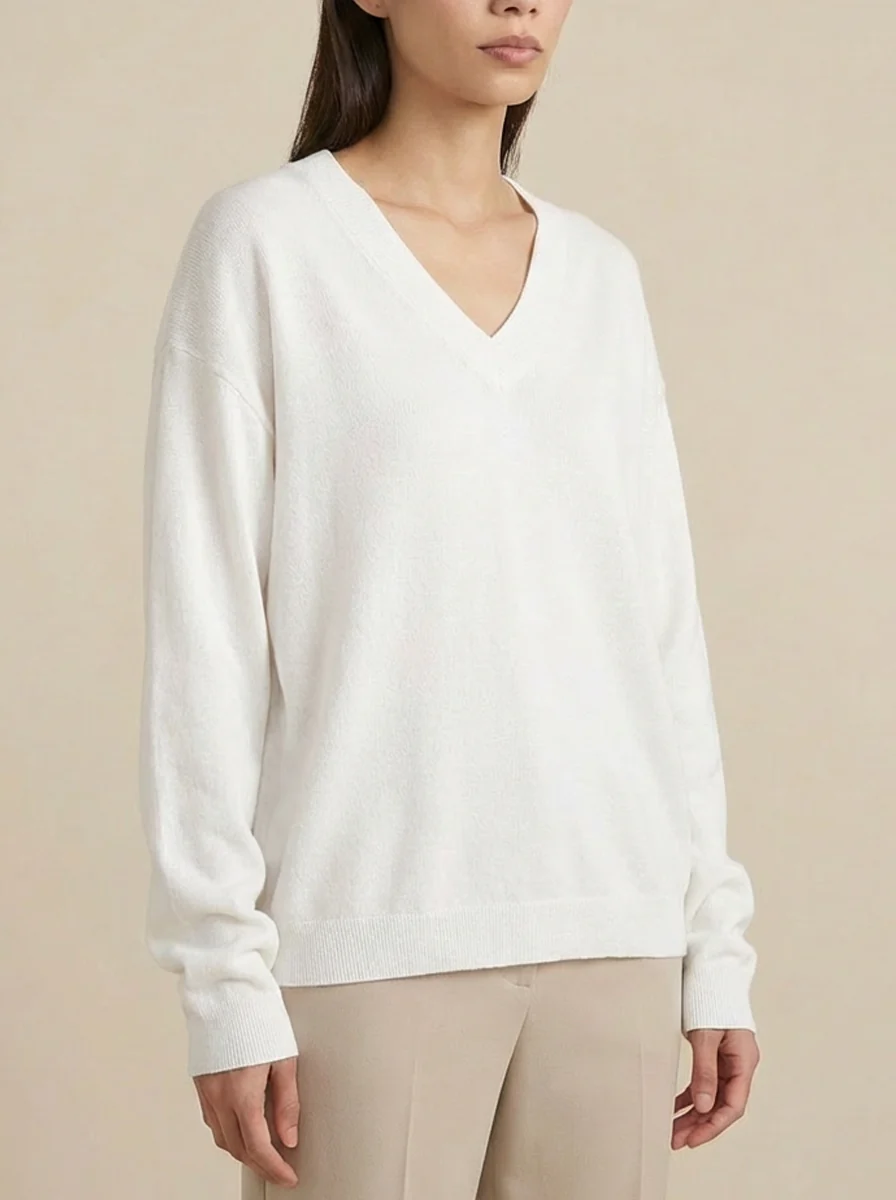 Elizabeth LS VNeck Sweater - Image 2
