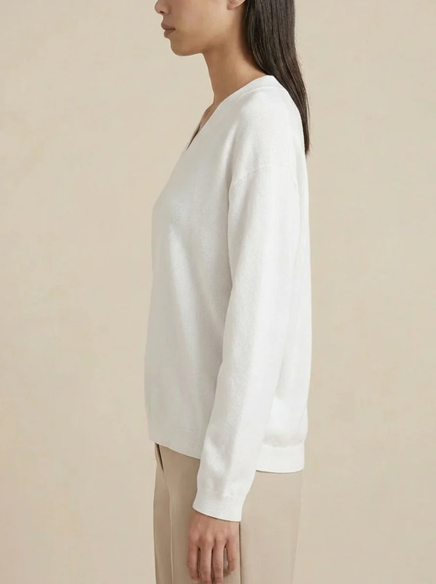Elizabeth LS VNeck Sweater - Image 3
