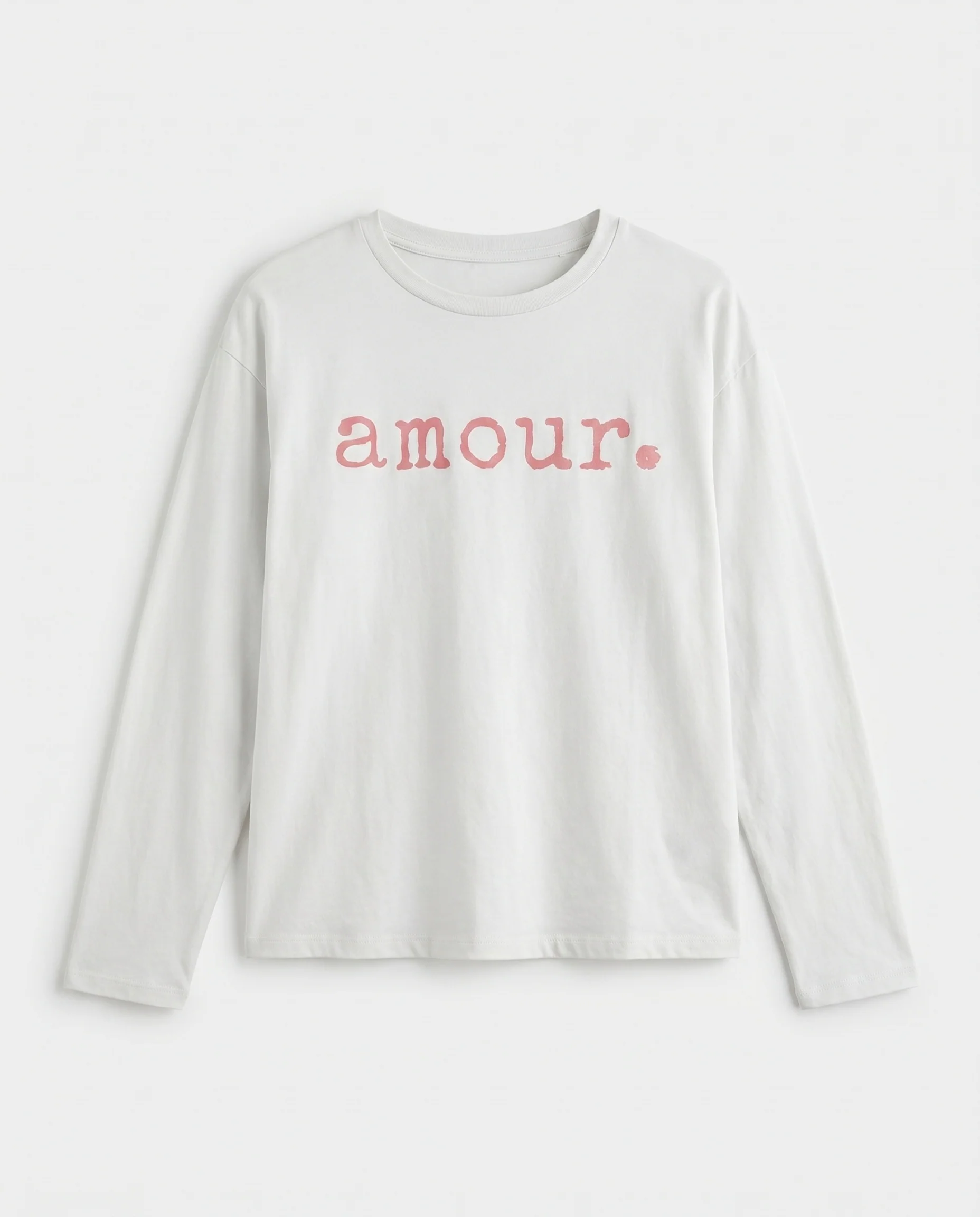 Everyday Cotton Tee Long Sleeve White - Image 5