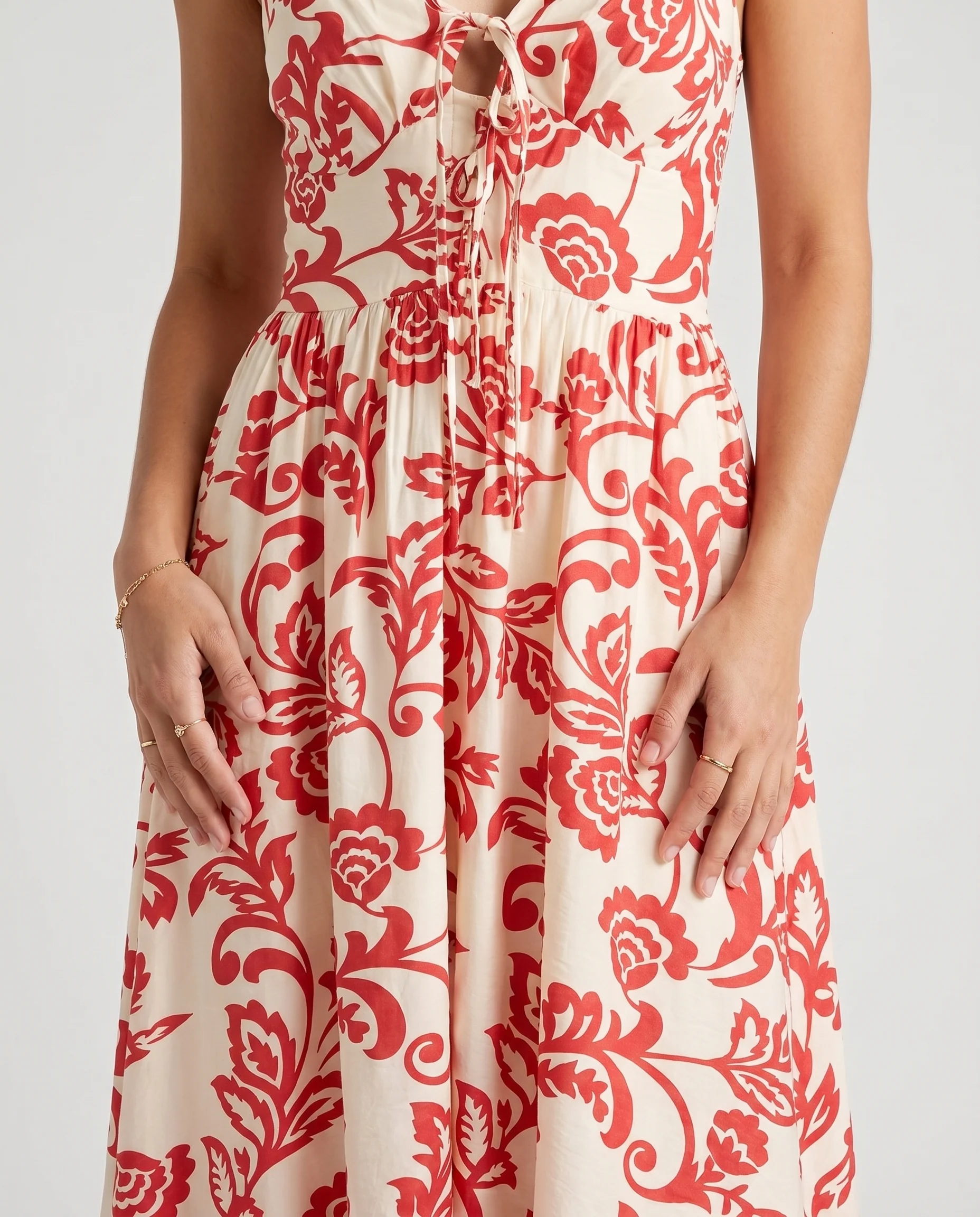 Floral Print Midi Dress Print - Image 9