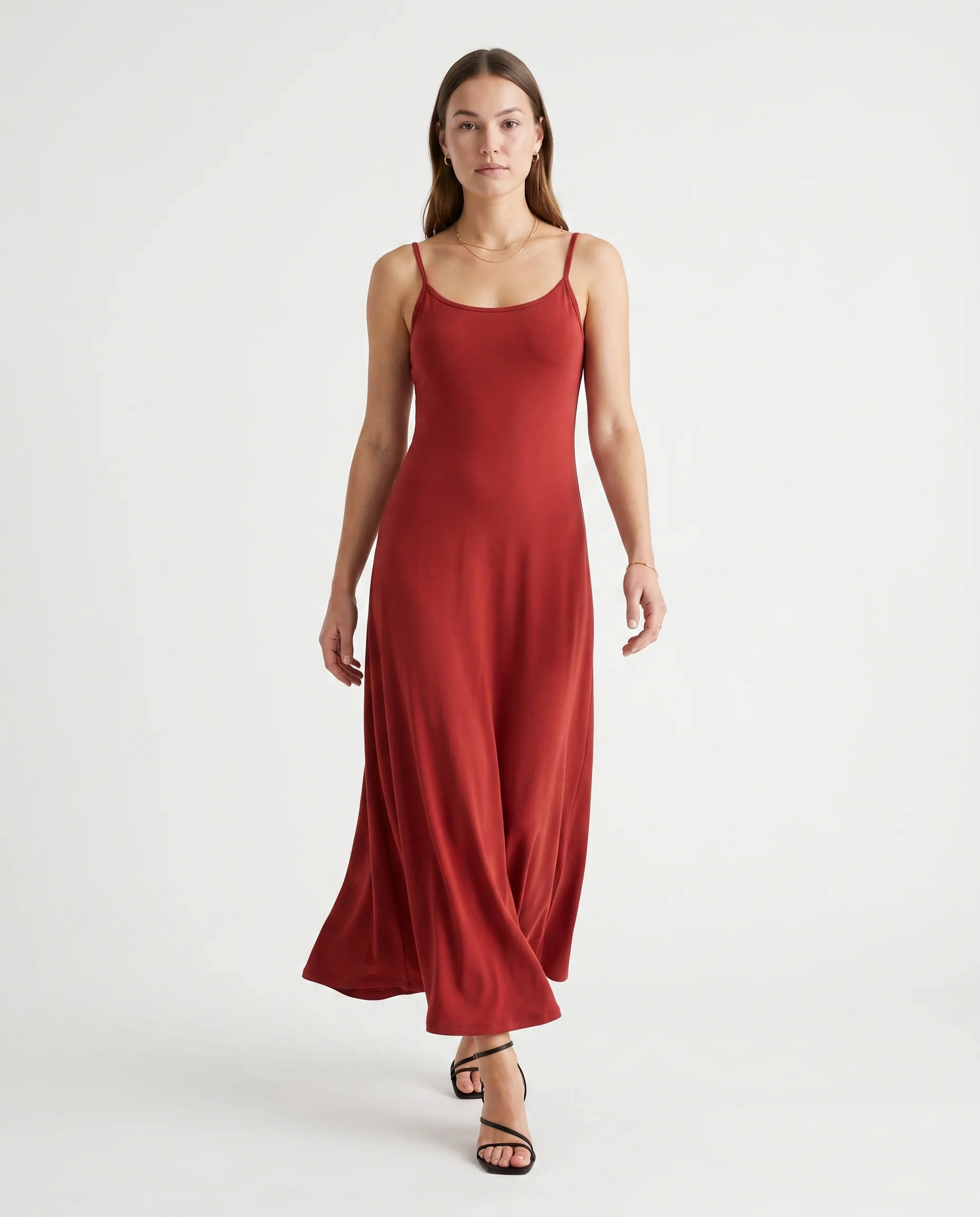 Flowy Maxi Dress Red