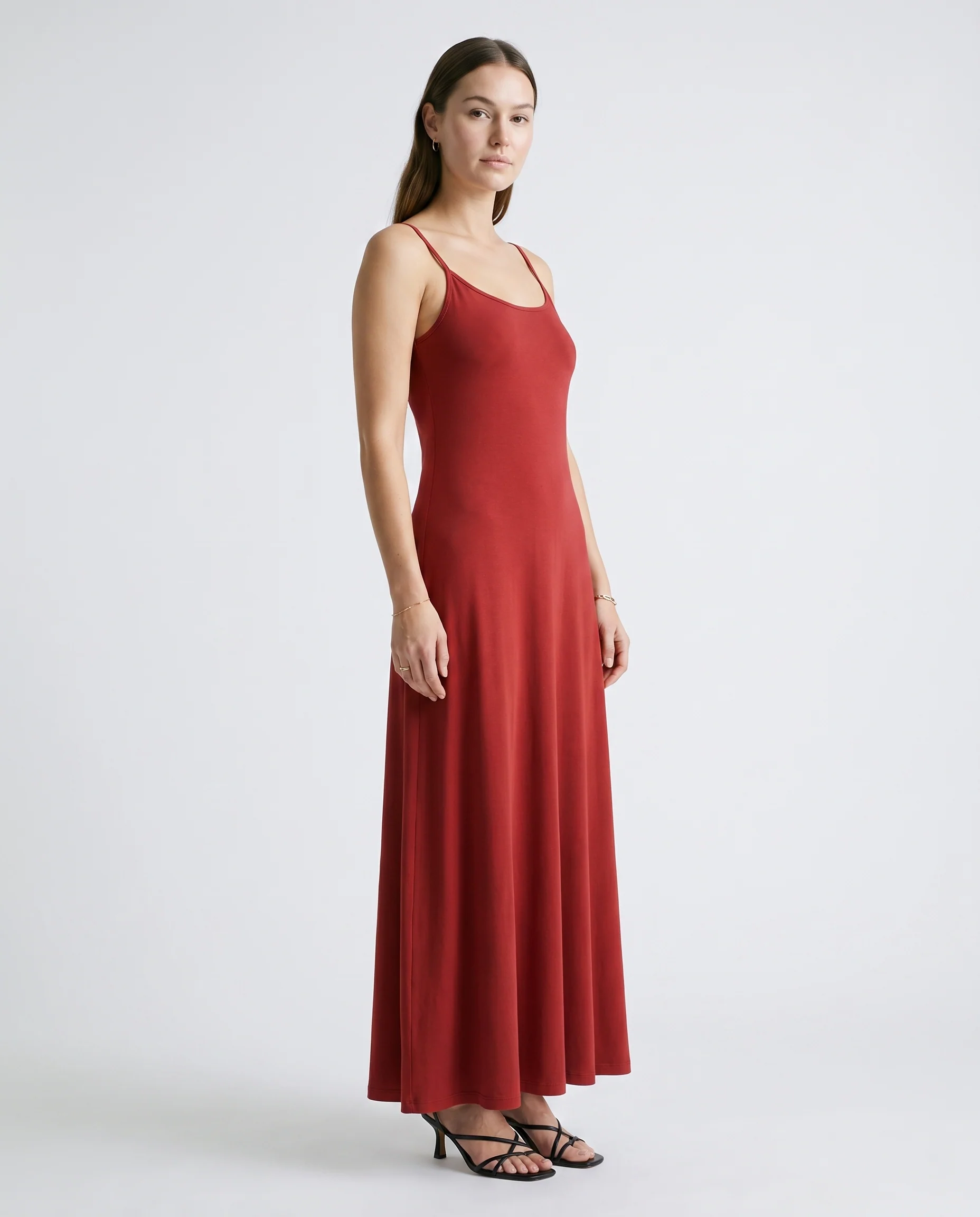 Flowy Maxi Dress Red - Image 3