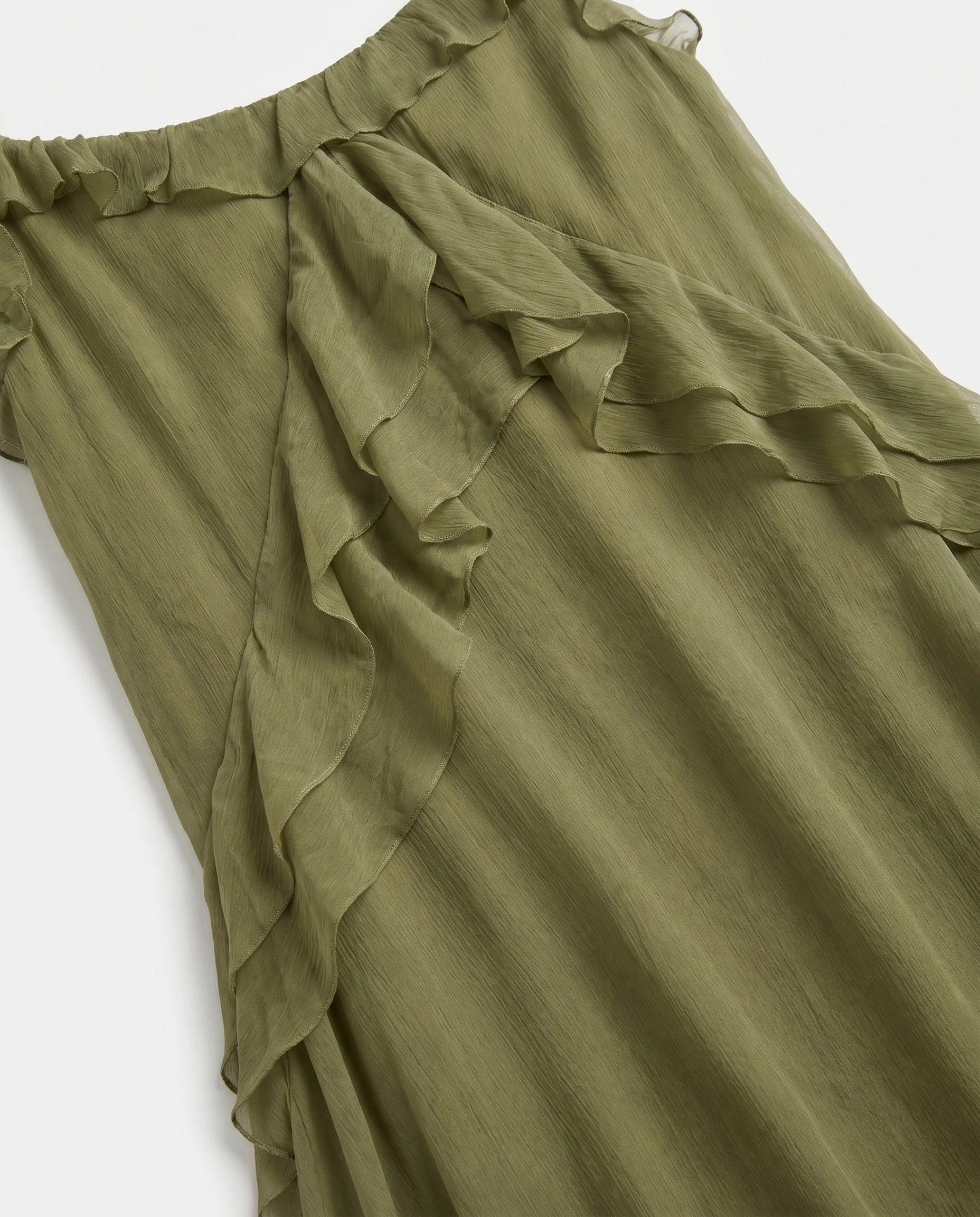 Flowy Strap Dress Green - Image 9
