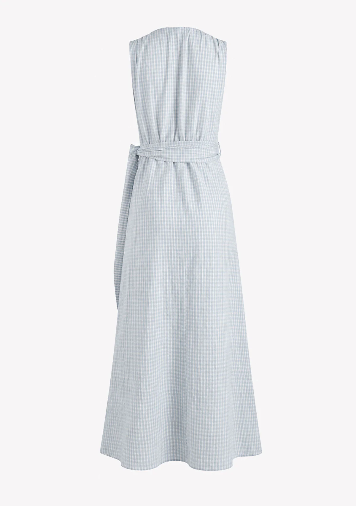 Green Gingham Maxi Dress Green Check - Image 2