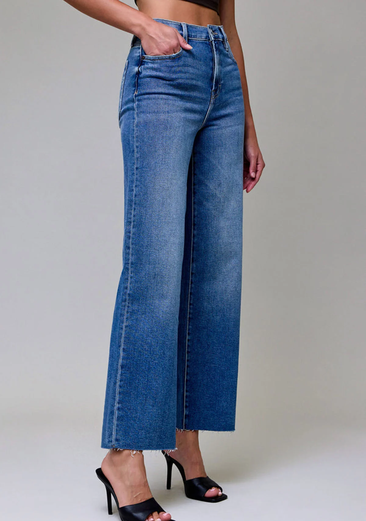 High Rise Clean Stretch Dad Jean Medium Dark - Image 2