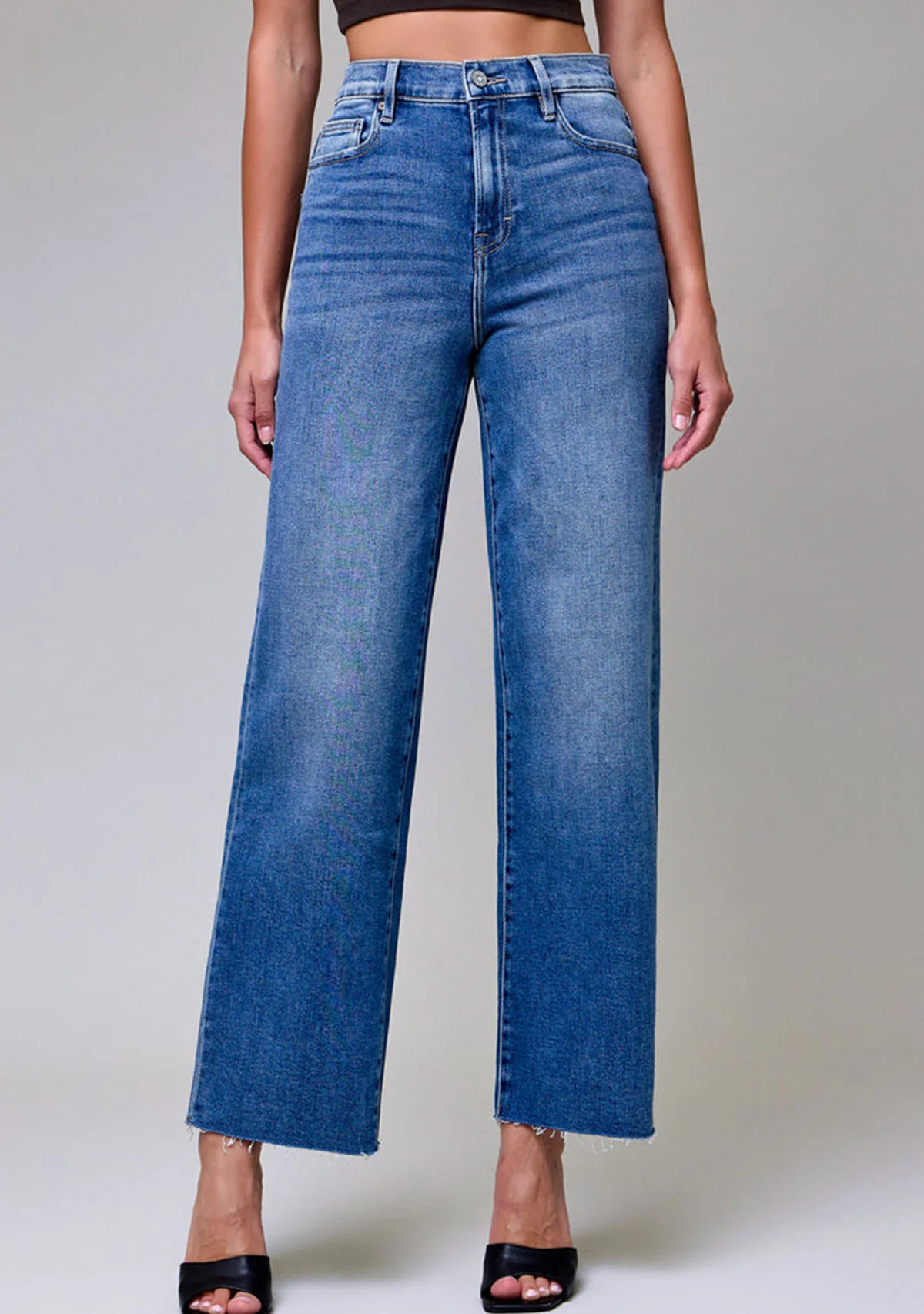 High Rise Clean Stretch Dad Jean Medium Dark - Image 3