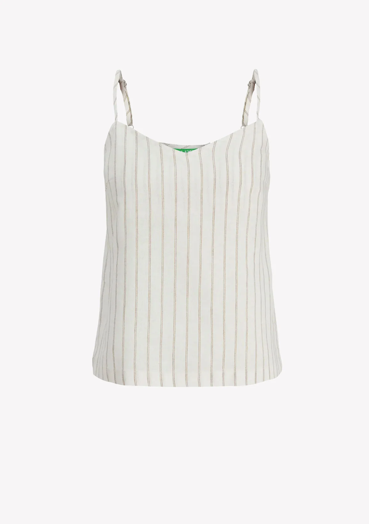 Jx almira Linen Blend Singlet Top Blanc de Blanc Silver Mink