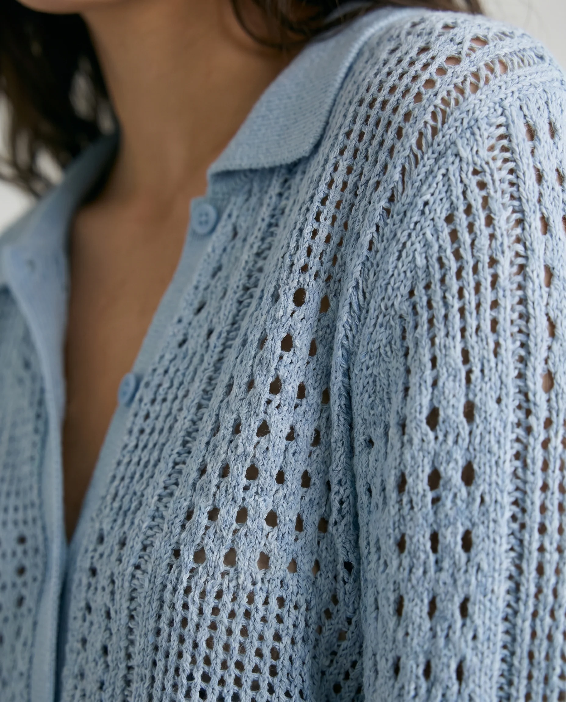 Jx sue Polo Neck Knit Skyway Blue - Image 4