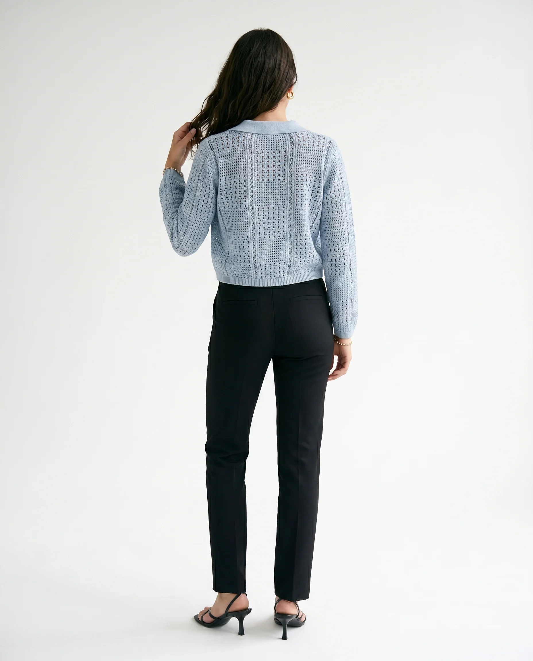 Jx sue Polo Neck Knit Skyway Blue - Image 5