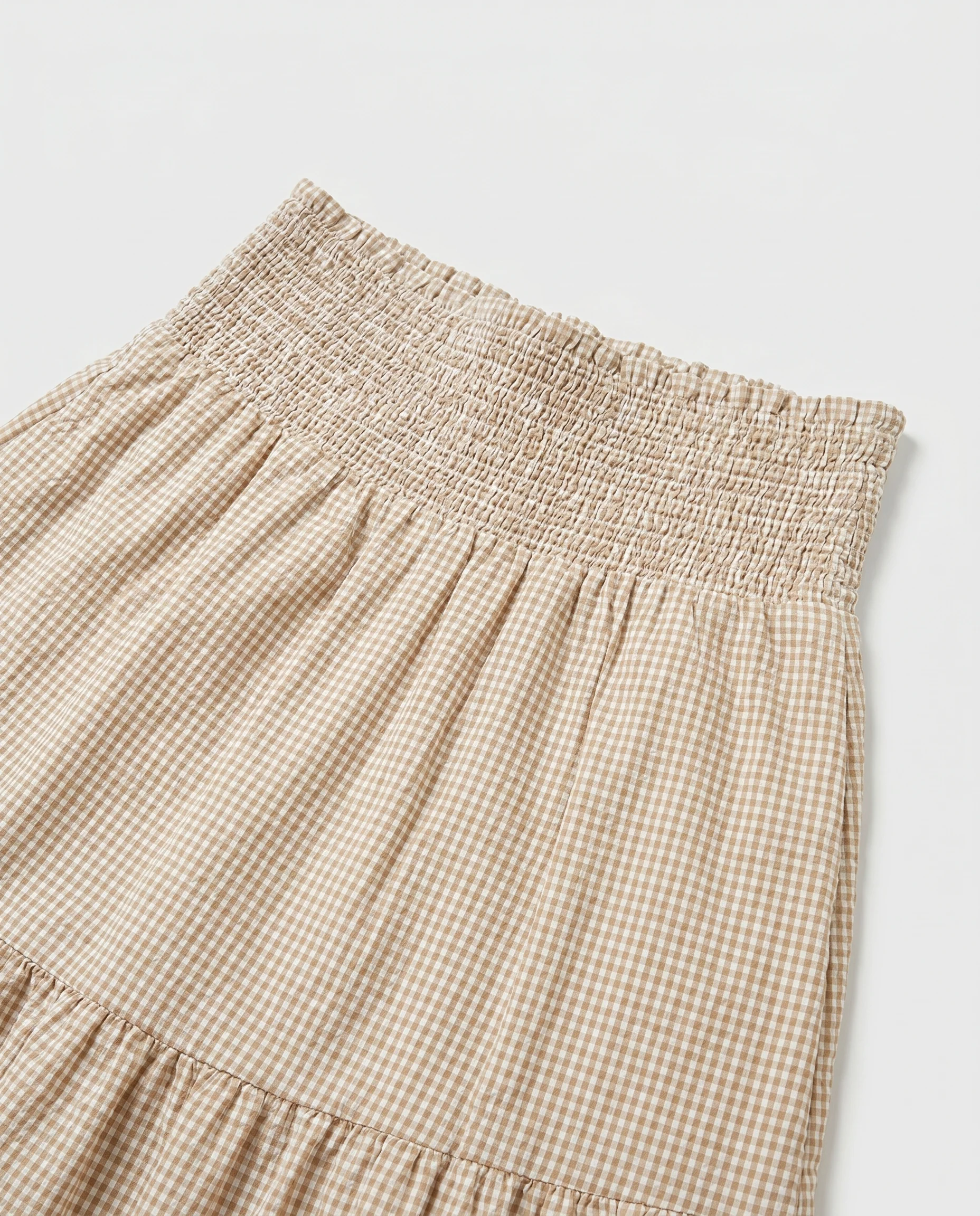 Jx zoe Seersucker Smock Long Skirt Cornstalk White - Image 6