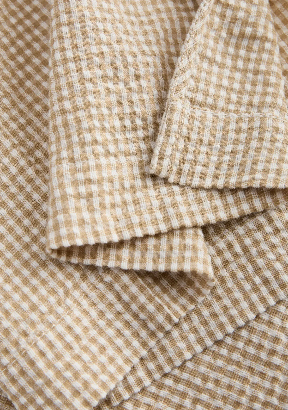 Jx zoe Seersucker  Tie Shirt Cornstalk White - Image 6