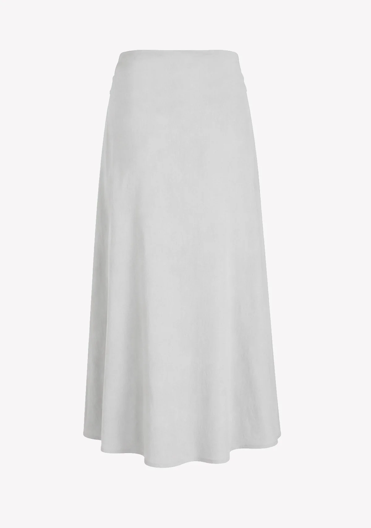Ladies Solid Color Maxi Skirt Blue Grey - Image 2