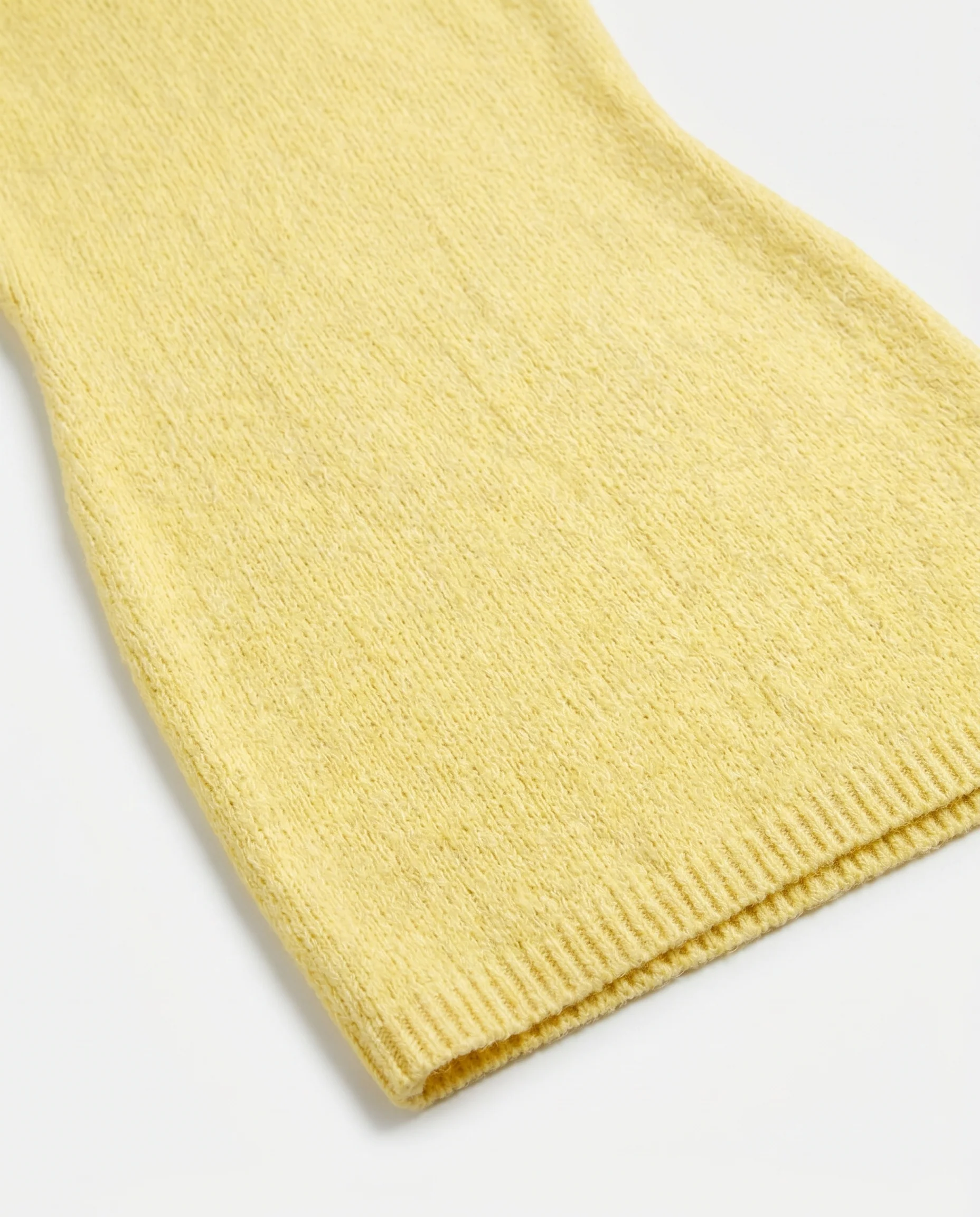 Marbella Mini Knit Cotton Round Neck Sleeveless Mini Creamy Yellow - Image 5