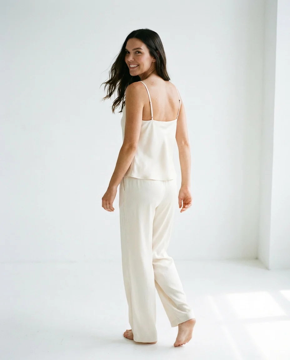 Mari Satin Tank Cream - Image 4