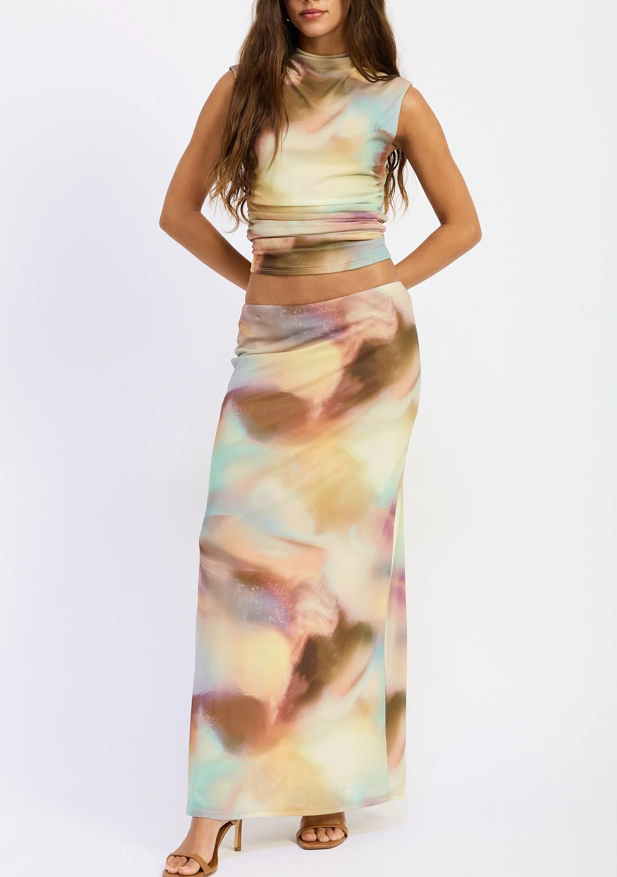 Maxi Mesh Skirt Multi - Image 2