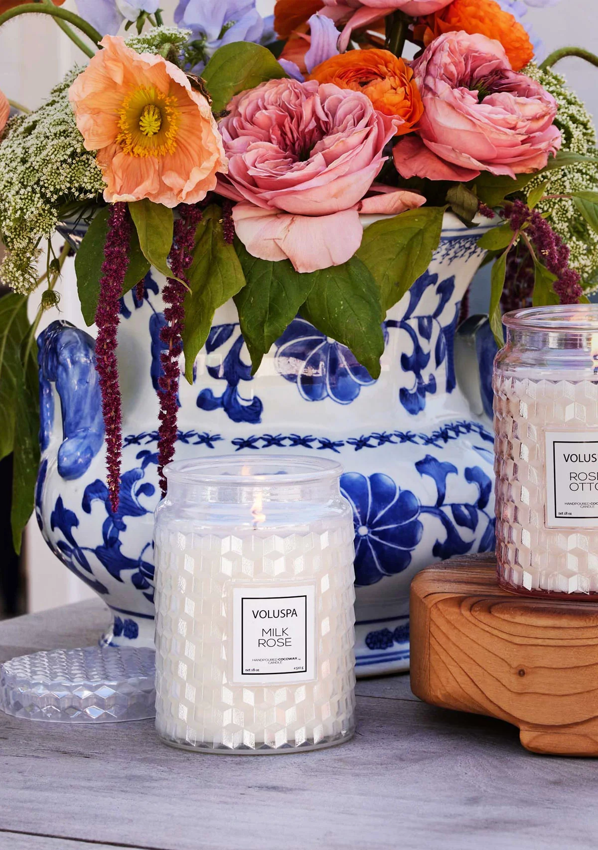 Milk Rose Large Jar Candle 18oz - Image 2