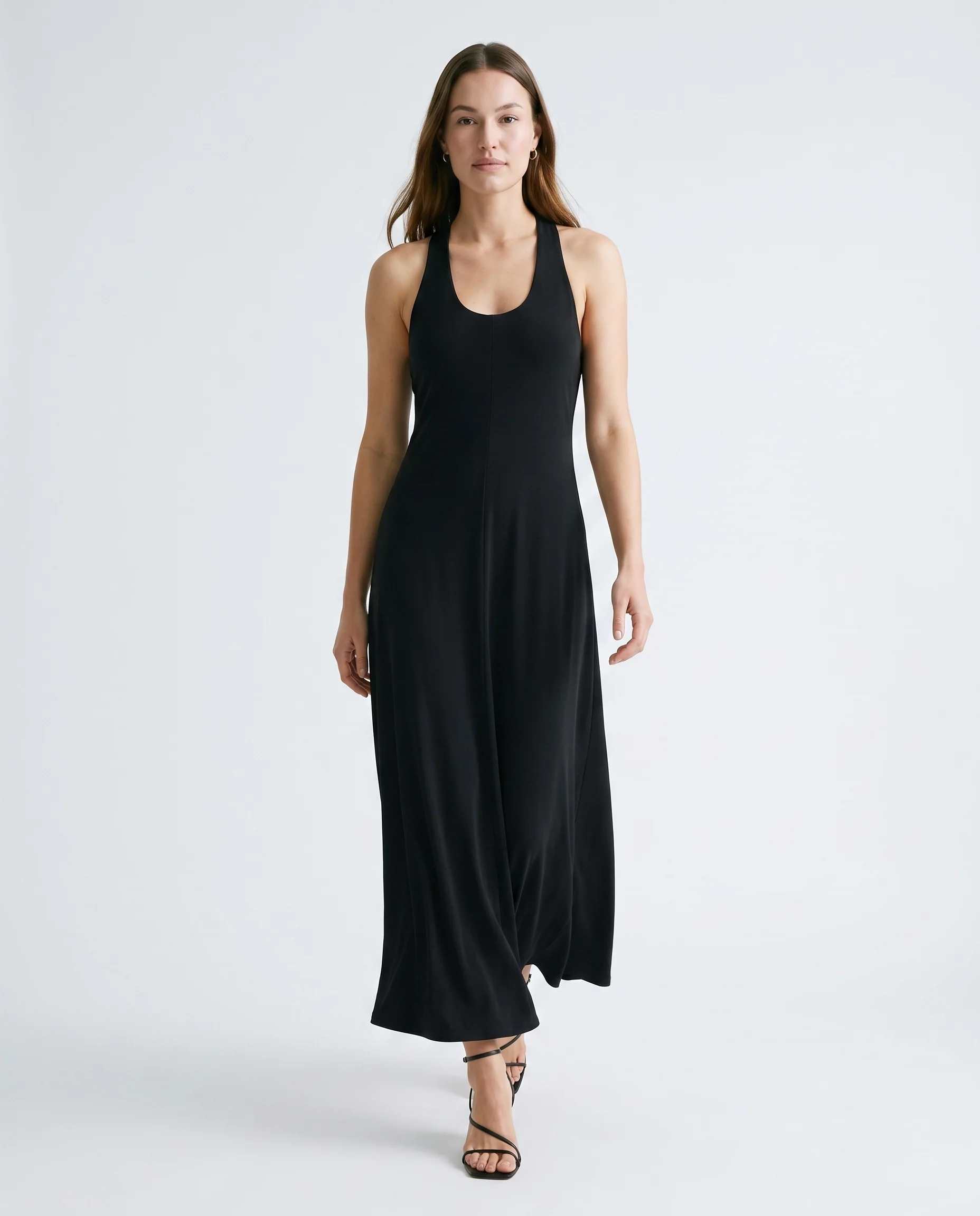 Modern Minimal Maxi Dress Black