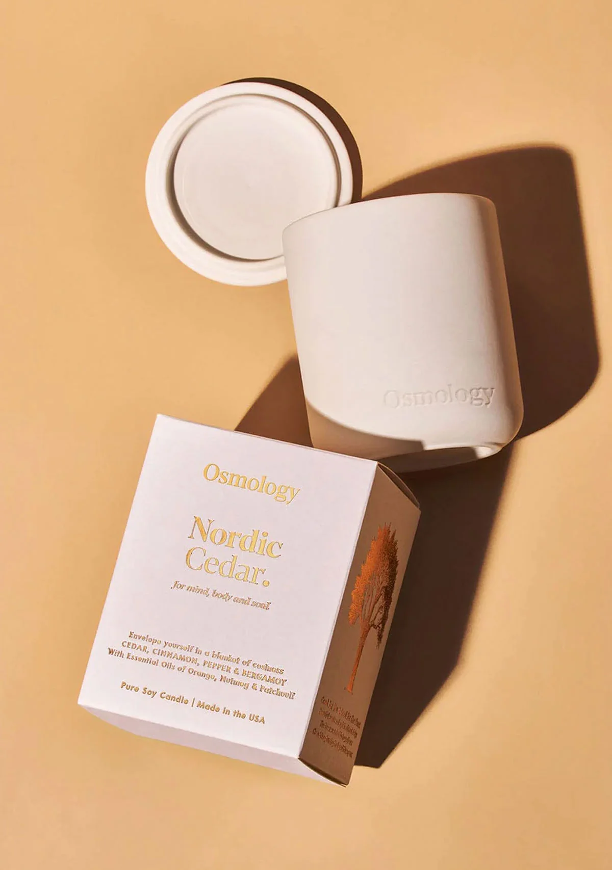 Nordic Cedar Ceramic Candle - Image 2