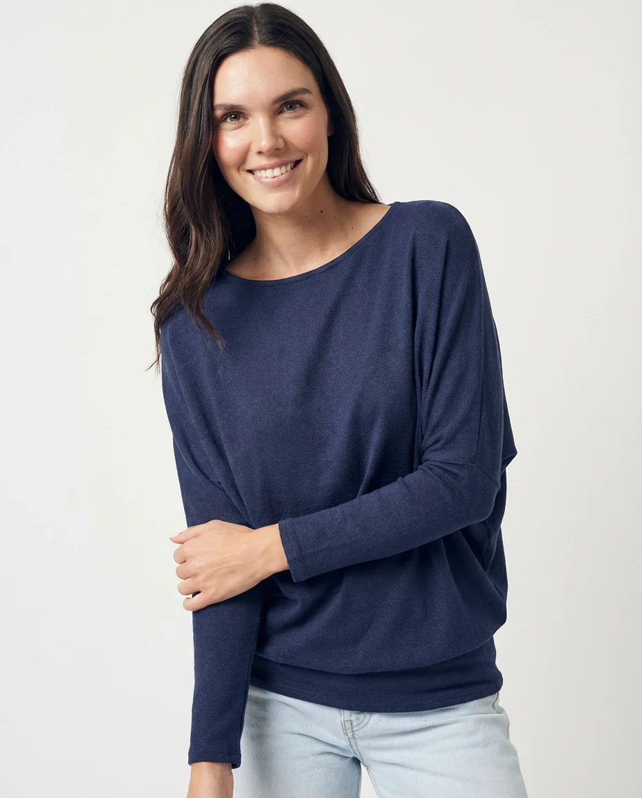 Off Shoulder Dolman Slv Tunic