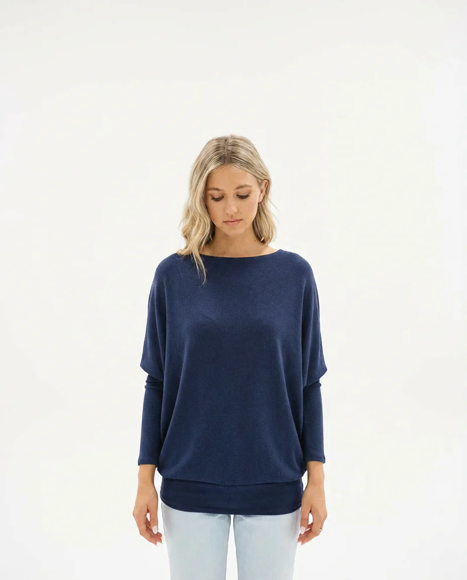 Off Shoulder Dolman Slv Tunic - Image 4