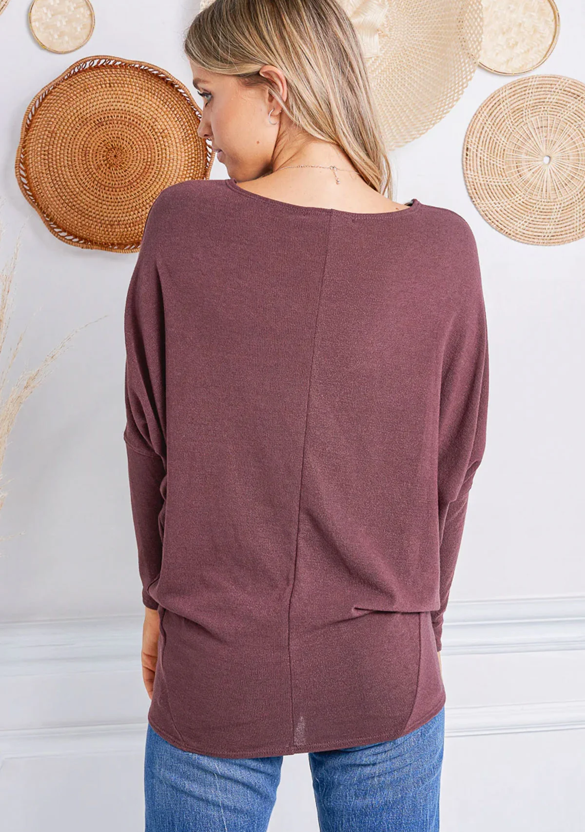 Off Shoulder Dolman Slv Tunic - Image 3