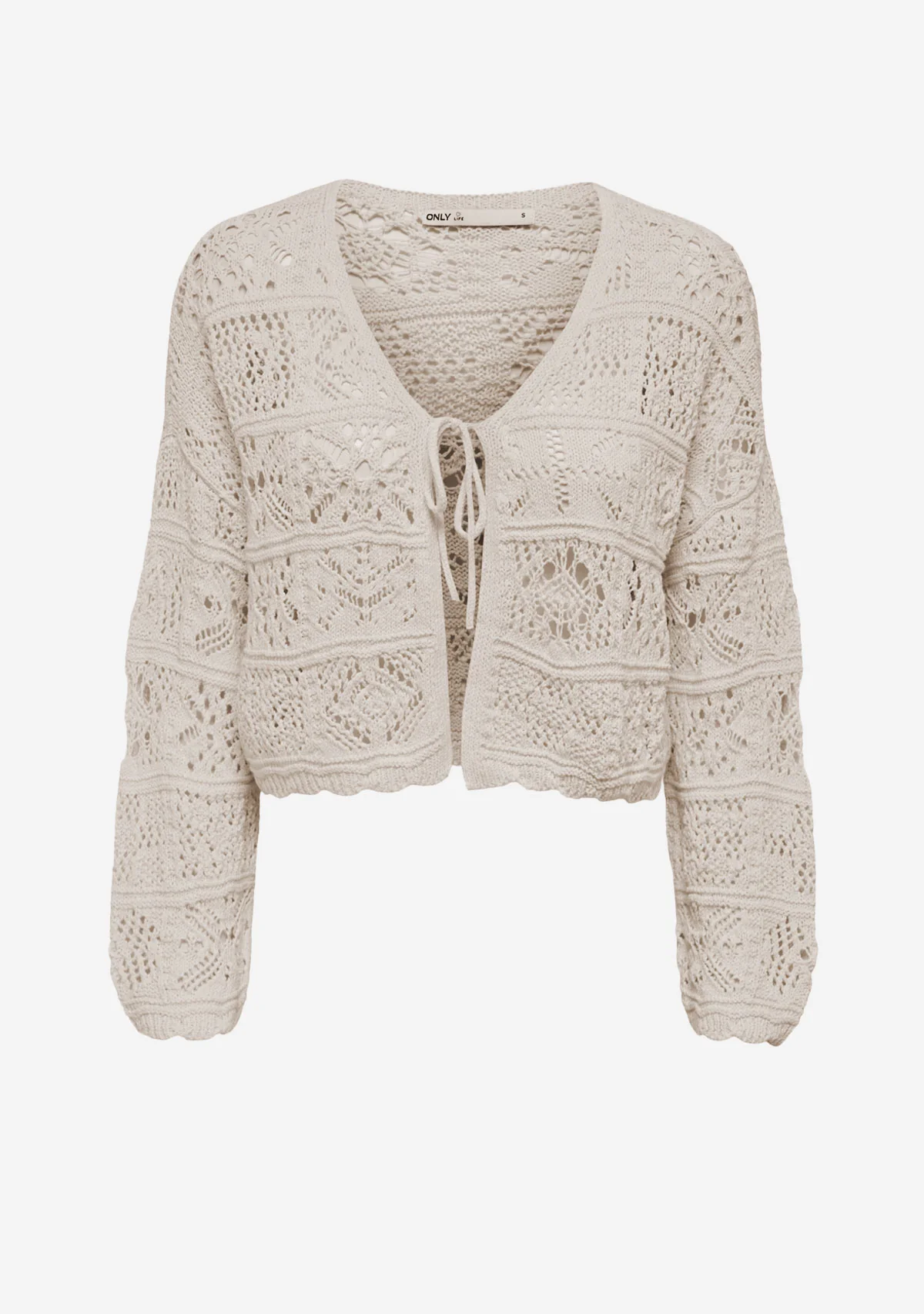 ONL Beach Life Knit Cardigan Cloud Dancer