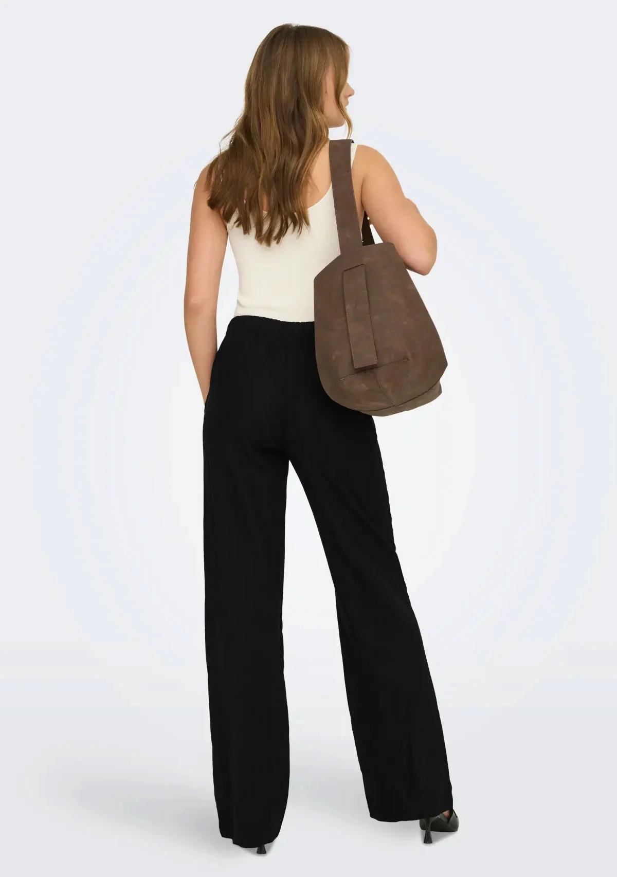Onl goa Linen Pullup Pant 32¨ Black - Image 3
