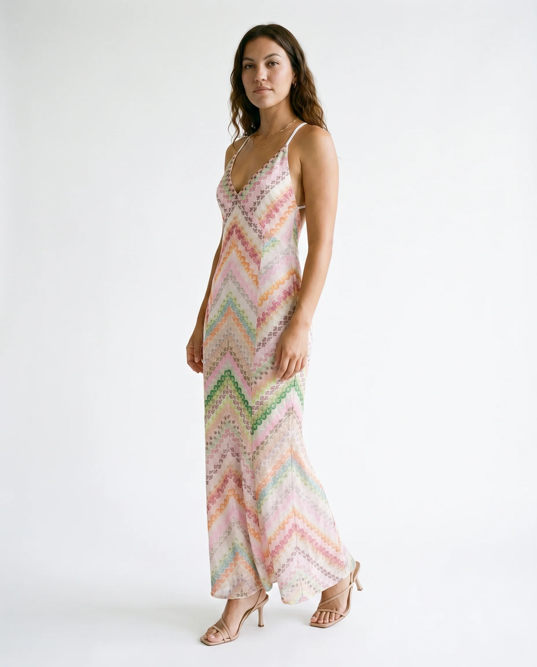 Patterned Maxi Dress Print - Image 3